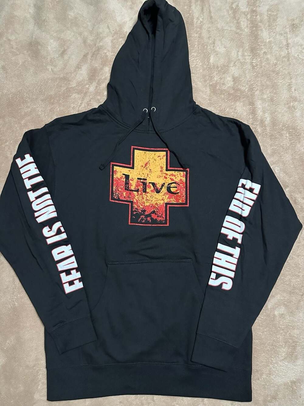 The Thread Shop Live Fear Is Not The End Of This Hoodie Size L